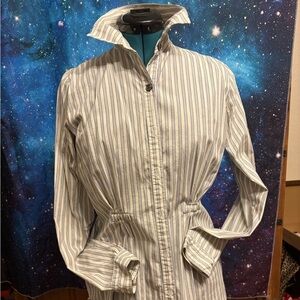 CAbi Yellow and Black Striped Shirt